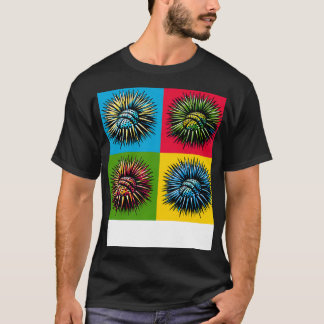 Camiseta Sea Urchins Art Trendy Marine Life