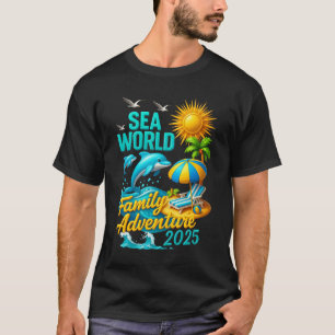 Camiseta Sea World Dolphin Family Adventure Trip 2025 Sprin