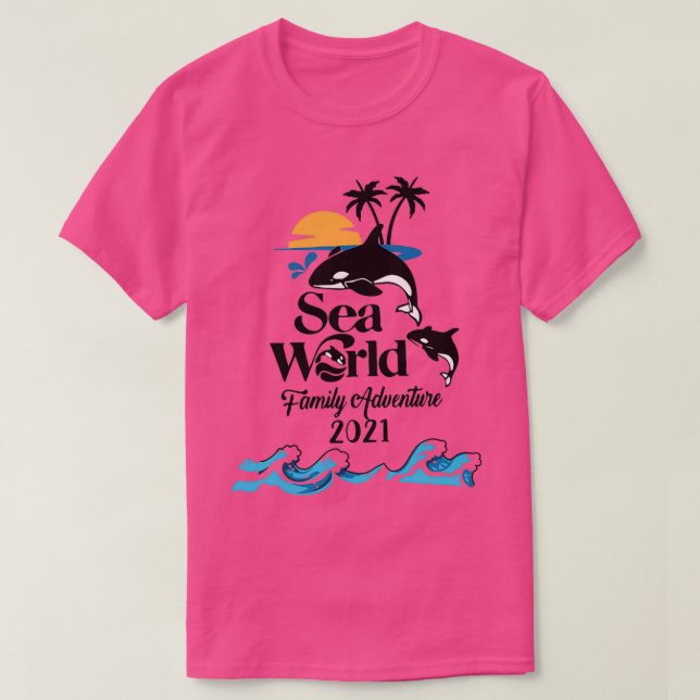 Camiseta Sea World Family Adventure 2021 Summer (Diseño del anverso)