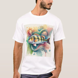 Camiseta Seabass Moronidae 280624AREF113 - Watercolor