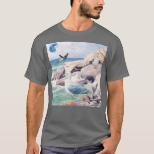 Camiseta Seagirls at the Beach by Cass Purdon Seagirls Desi