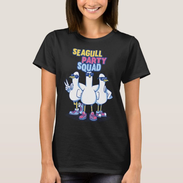Camiseta Seagull Fiesta Squad Dancing Team Seagull Gull Squ (Anverso)
