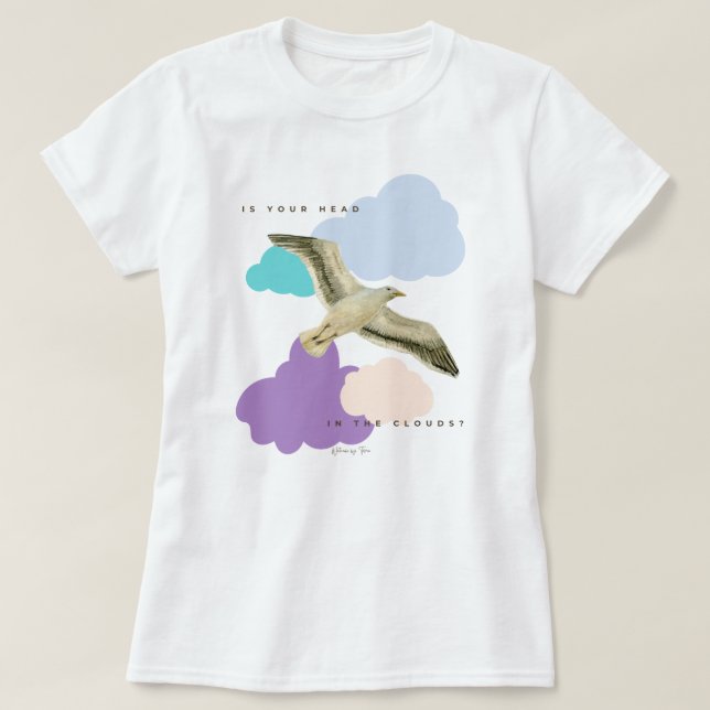 Camiseta Seagull in the Clouds  (Diseño del anverso)