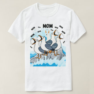 Camiseta Seagull Mom – Funny Coastal Bird Lover Mom T-Shirt