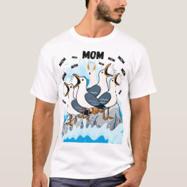 Camiseta Seagull Mom – Funny Coastal Bird Lover Mom T-Shirt