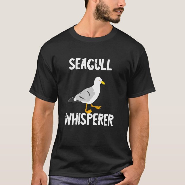 Camiseta Seagull Whisperer Gull Beach Birds Harbour Albatro (Anverso)