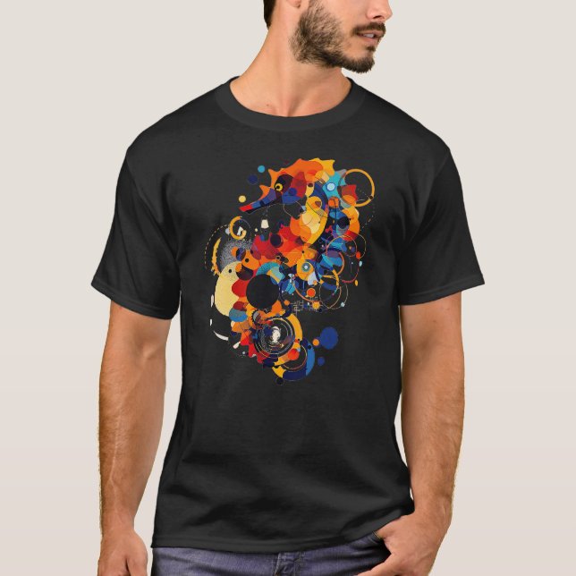 Camiseta Seahorse Abstract Animal Geometric Art Seahorse (Anverso)