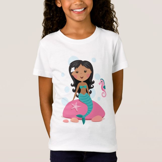 Camiseta Seahorse afroamericano de las estrellas de mar del (Anverso)