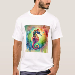 Camiseta Seahorse Serenity 220824AREF143 - Watercolor