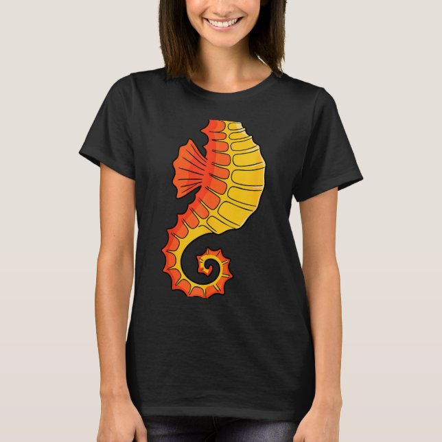 Camiseta Seahorse Shirt Adult Kids Men Women Sea Horse Cost (Anverso)