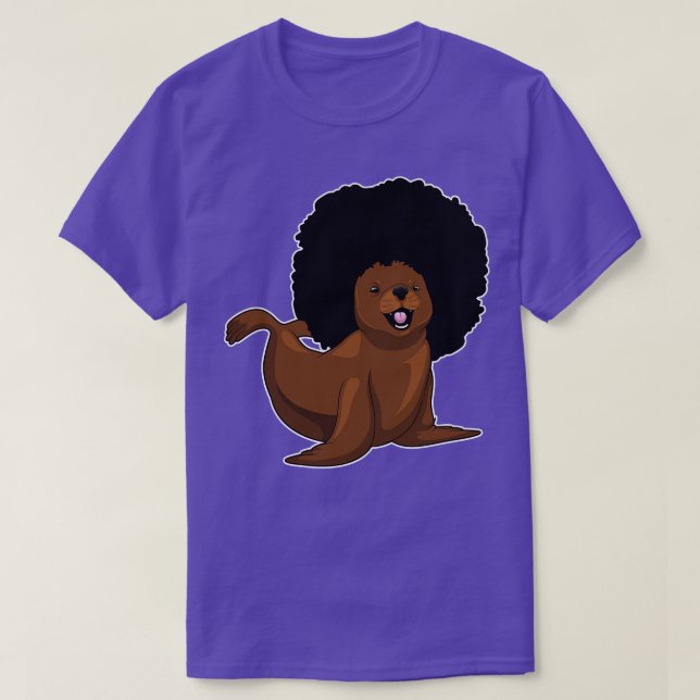 Camiseta Seal Afro Heridas (Diseño del anverso)