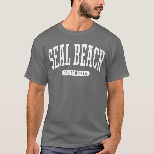 Camiseta Seal Beach California Vacation College Style CA US (Anverso)