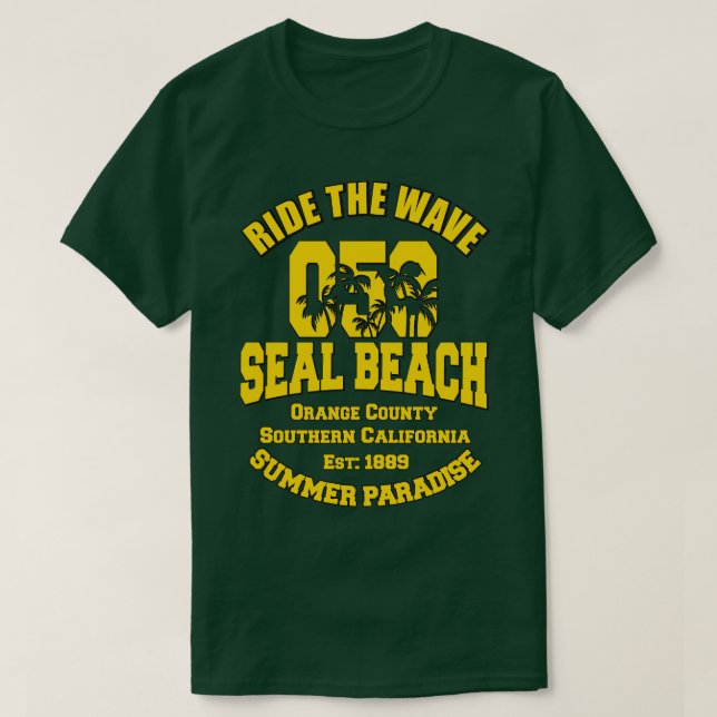 Camiseta Seal Beach city Naranja County California (Diseño del anverso)