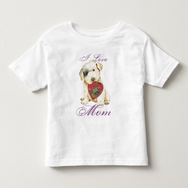 Camiseta Sealyham Terrier Heart Mom Toddler (Anverso)