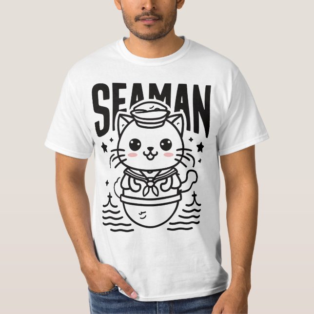Camiseta Seaman Cat Lover (Anverso)