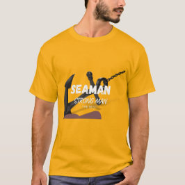 Camiseta Seaman Fuerte Hombre Y Ancla