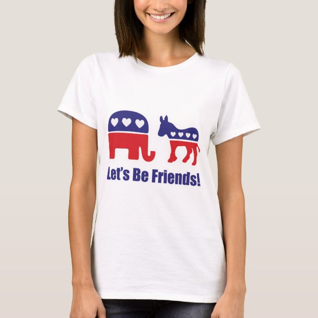 Camiseta ¡Seamos amigos! (Anverso)