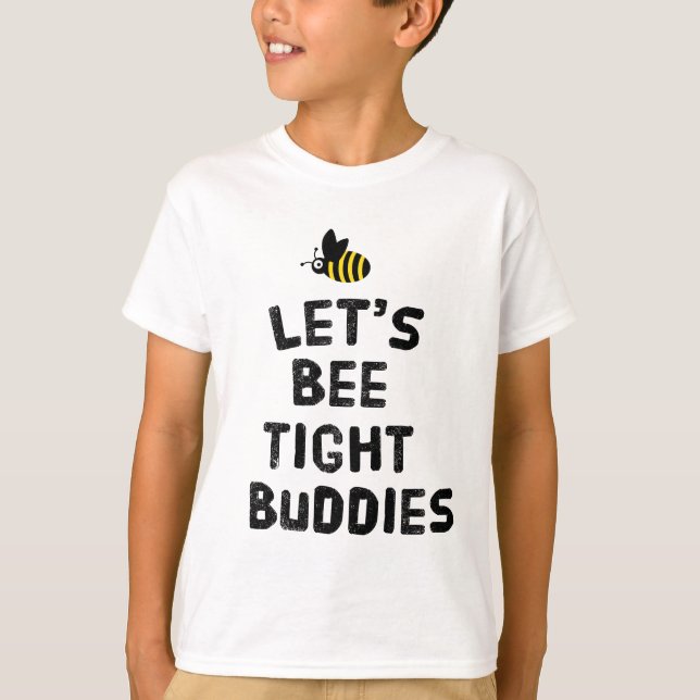 Camiseta Seamos amigos apretados. (Anverso)