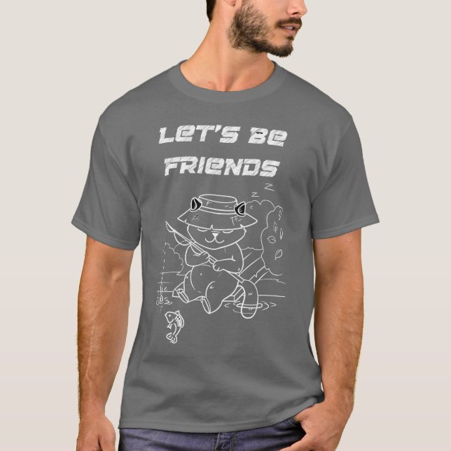 Camiseta seamos amigos vintage (Anverso)