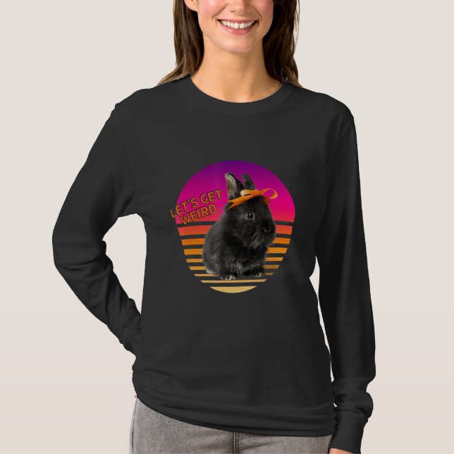 Camiseta Seamos extraños conejo conejo conejo conejo con Na (Anverso)