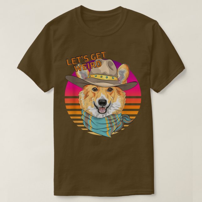 Camiseta Seamos Extraños Graciosos Hipster Welsh Corgi Con  (Diseño del anverso)