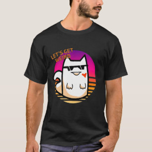 Camiseta Seamos raras gatos felinos con gafas de sol y reve