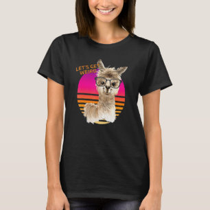 Camiseta Seamos Raros Animales Llama Hipster Con Gafas