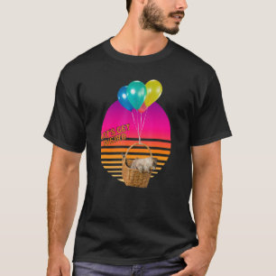Camiseta Seamos Raros Gato En Canasta Voladora Y Globos