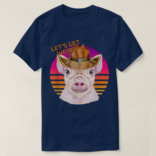 Camiseta Seamos raros vaqueros alguacil de cerdo con Gorra  (Diseño del anverso)