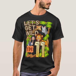 Camiseta Seamos salvajes, tengo 11 años de animales de zool