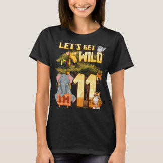Camiseta Seamos salvajes, tengo 11 años de animales de zool