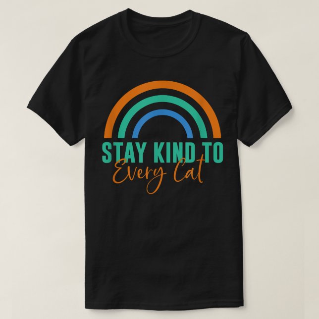 Camiseta Sean amables con cada gato  (Diseño del anverso)