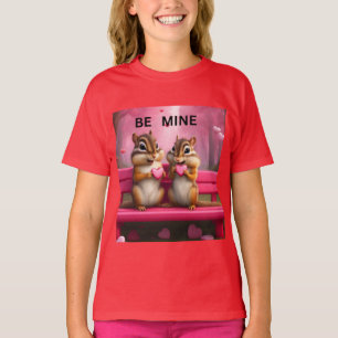 Camiseta séan míos ardillas y corazones de caramelo