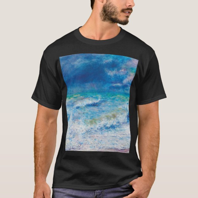 Camiseta Seascape (1897) de Pierre-Auguste Renoir (Anverso)