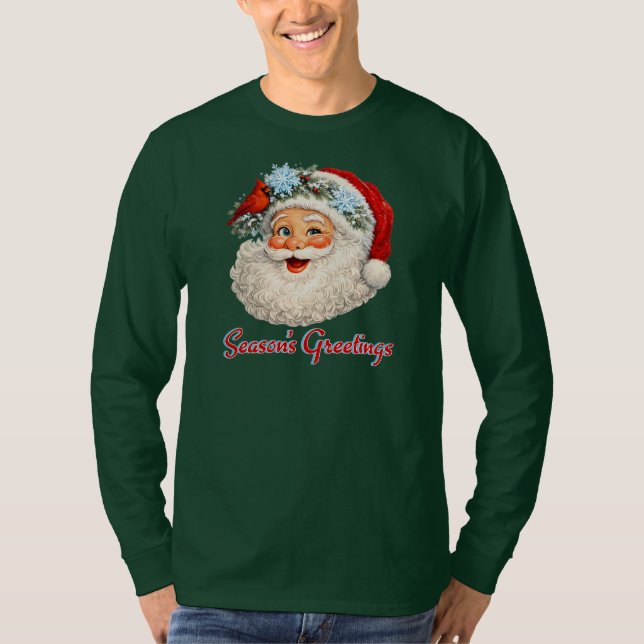 Camiseta Season's Greetings - Winter Santa (Anverso)