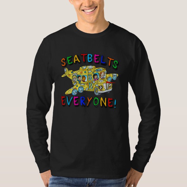 Camiseta Seatbelts Everyone Funny School Bus Driver Busman  (Anverso)