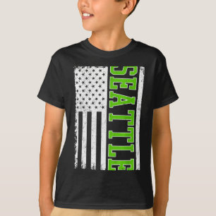 Camiseta Seattle bandera de ee. uu. vintage diseño vintage