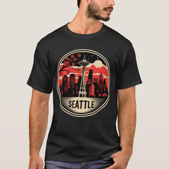 Camiseta Seattle City Washington USA (Anverso)