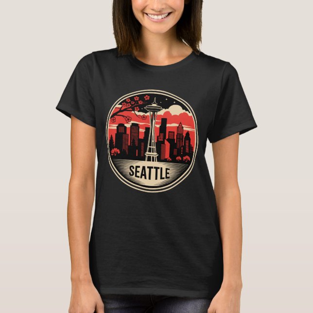 Camiseta Seattle City Washington USA (Anverso)