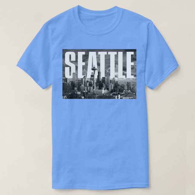 Camiseta Seattle Cityscape (Diseño del anverso)