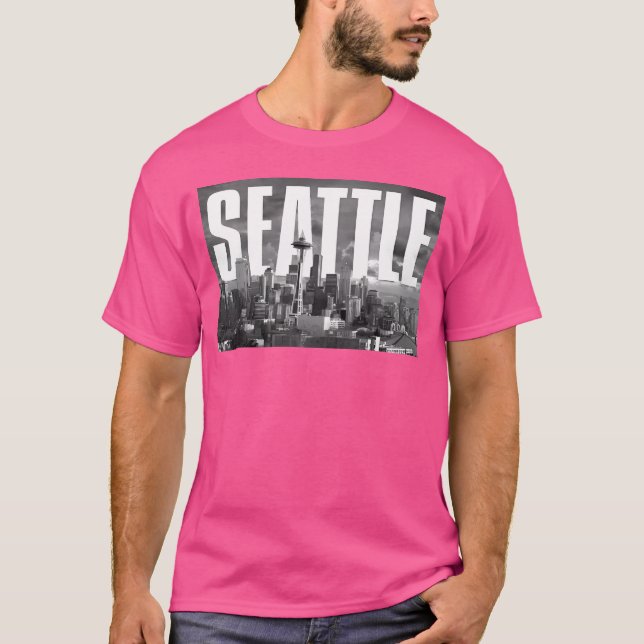 Camiseta Seattle Cityscape (Anverso)