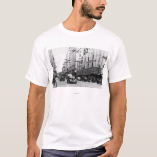 Camiseta Seattle, fotografía céntrica de la escena de la
