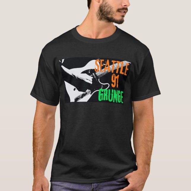 Camiseta Seattle Grunge 1991 Music Vibe (Anverso)