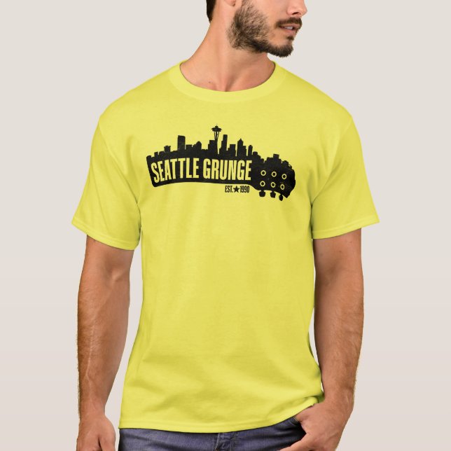 Camiseta Seattle Grunge Music (Anverso)