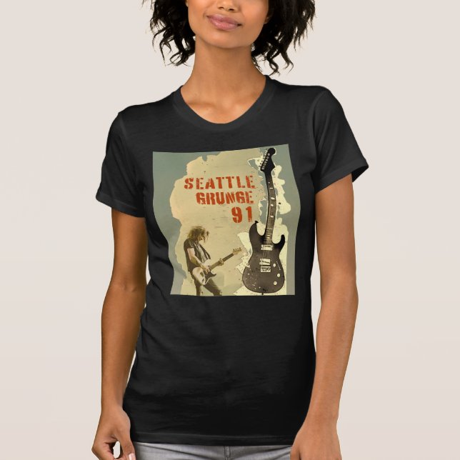 Camiseta Seattle Grunge Music 1991 (Anverso)