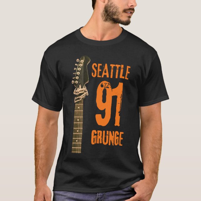 Camiseta Seattle Grunge Music 1991 (Anverso)