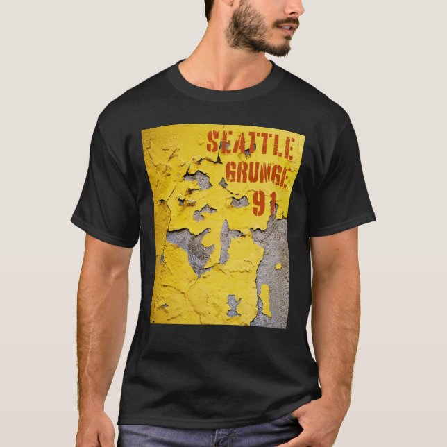 Camiseta Seattle Grunge Music 1991 (Anverso)