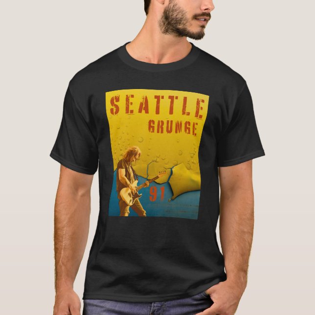 Camiseta Seattle Grunge Music 1991 (Anverso)