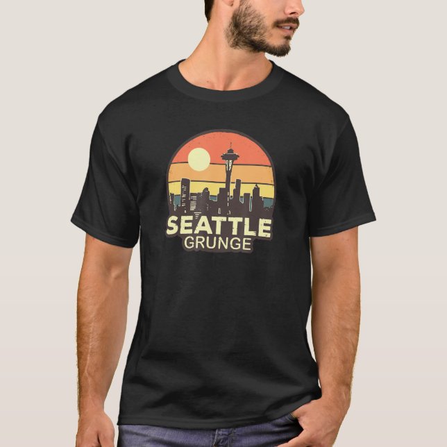 Camiseta Seattle Grunge - Vintage (Anverso)