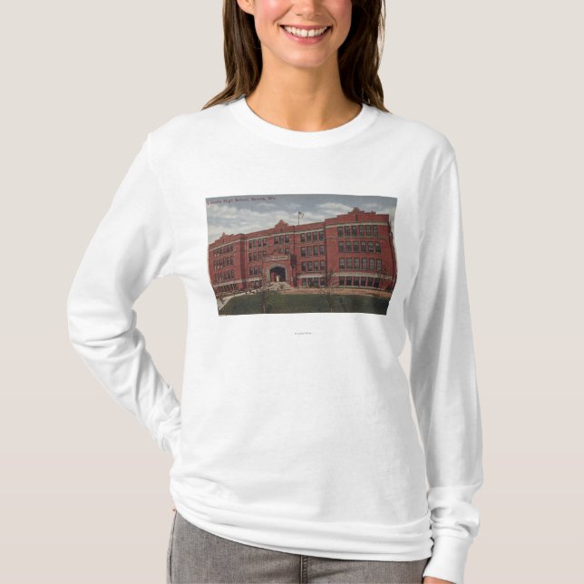 Camiseta Seattle, High School secundaria de WALincoln (Anverso)